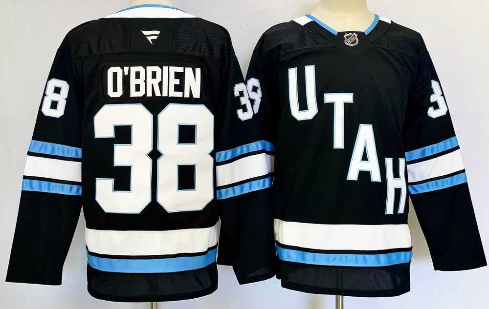 Mens Utah Hockey Club #38 Liam OBrien Navy 2024-25 Stitched Jersey->utah hockey club->NHL Jersey